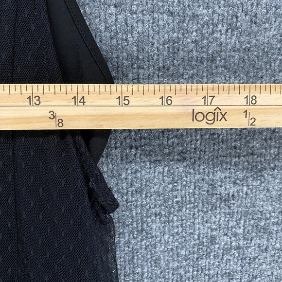 HM Coachella Dress Womens 10 Black Lace Sheer Bodysuit 90s Fairy Whimsigoth Vamp - Picture 8 of 9